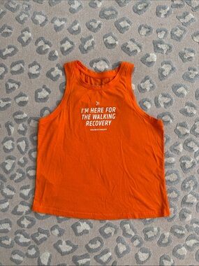 Orangetheory Orange Tank Top with White Slogan